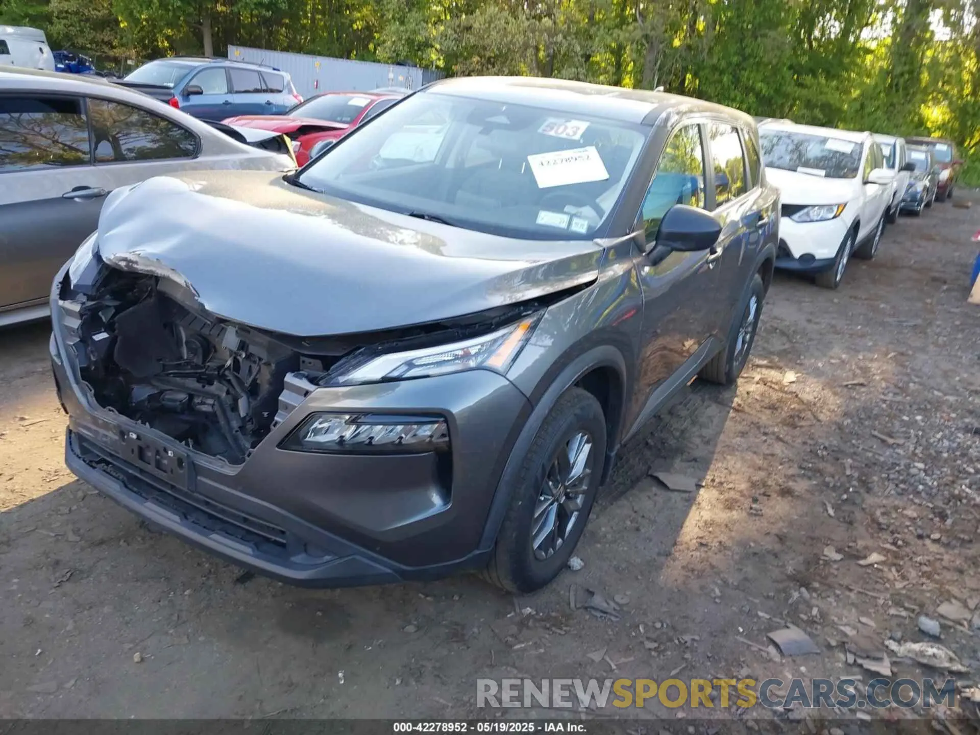 2 Photograph of a damaged car 5N1AT3AB5MC699249 NISSAN ROGUE 2021