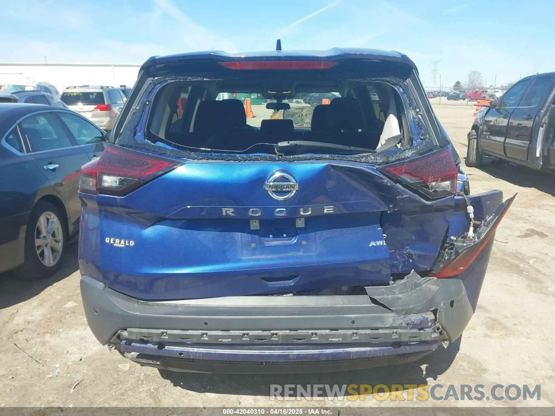16 Photograph of a damaged car 5N1AT3AB7MC849121 NISSAN ROGUE 2021