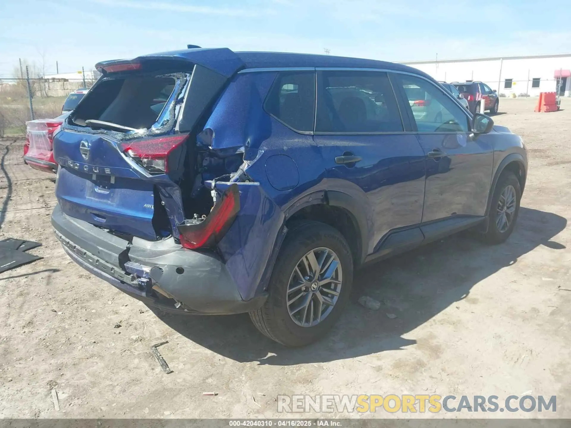 4 Photograph of a damaged car 5N1AT3AB7MC849121 NISSAN ROGUE 2021