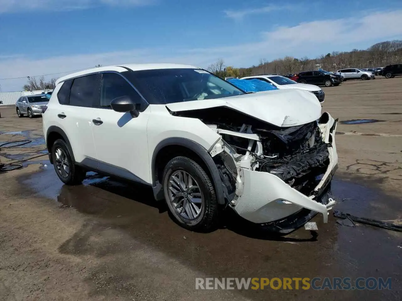 4 Photograph of a damaged car 5N1AT3AB8MC834546 NISSAN ROGUE 2021