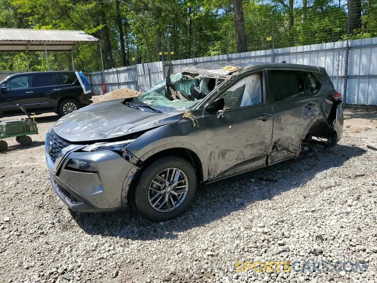 1 Photograph of a damaged car 5N1AT3ABXMC803640 NISSAN ROGUE 2021