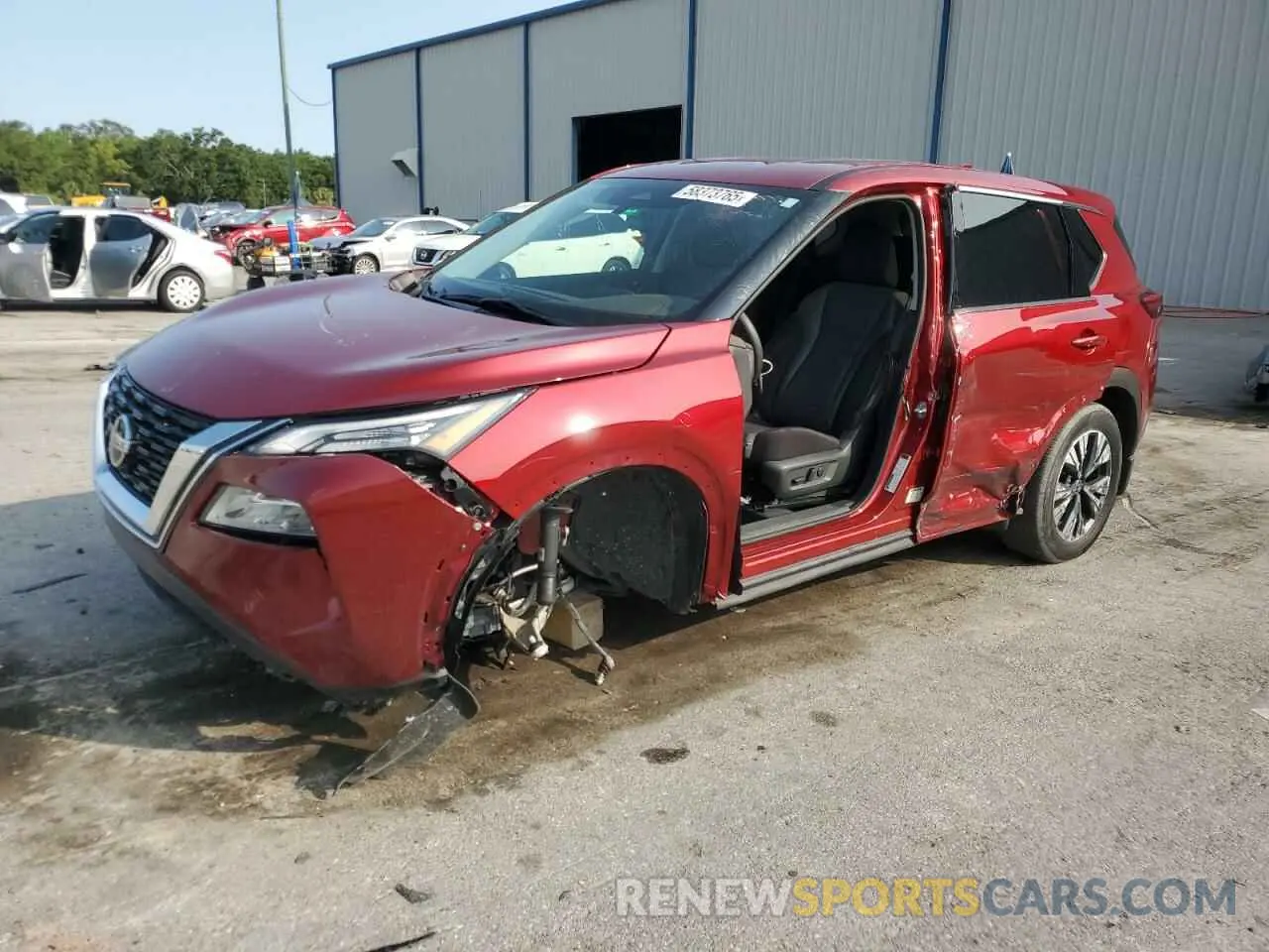 1 Photograph of a damaged car 5N1AT3BA0MC695812 NISSAN ROGUE 2021