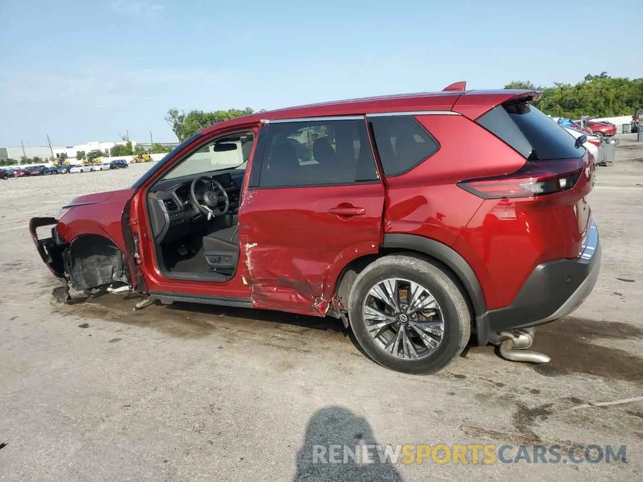 2 Photograph of a damaged car 5N1AT3BA0MC695812 NISSAN ROGUE 2021