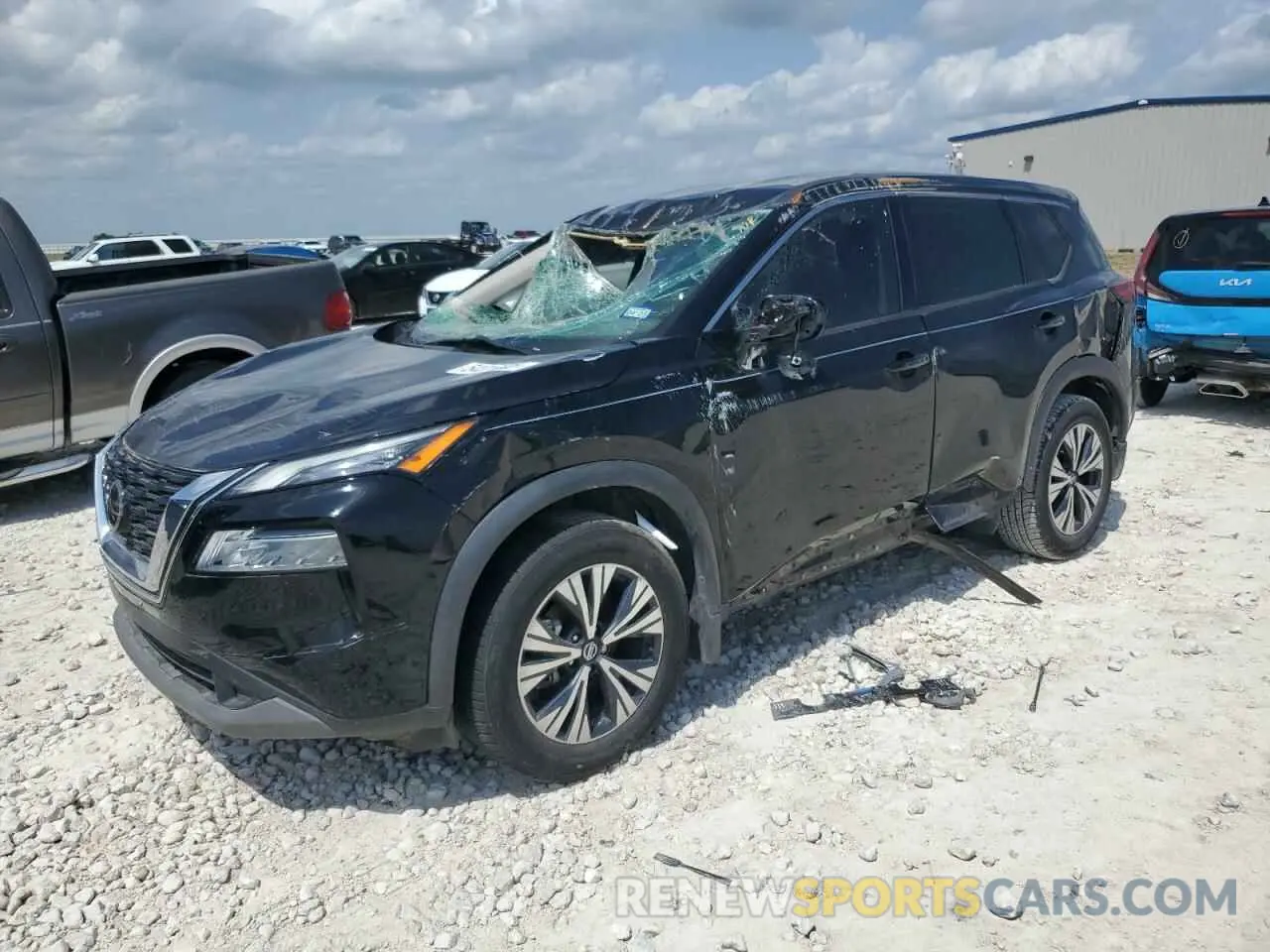 1 Photograph of a damaged car 5N1AT3BA0MC710115 NISSAN ROGUE 2021