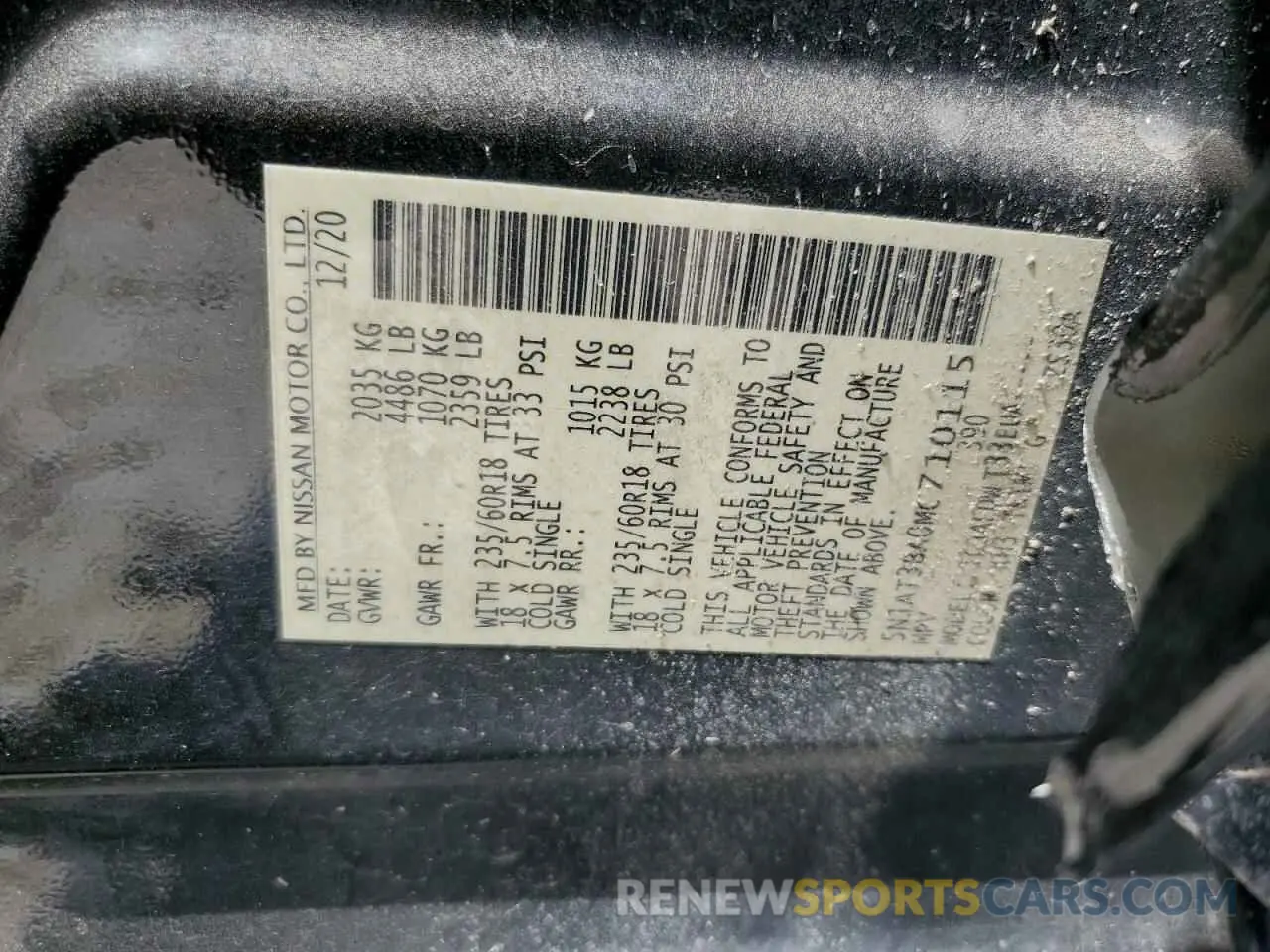 13 Photograph of a damaged car 5N1AT3BA0MC710115 NISSAN ROGUE 2021