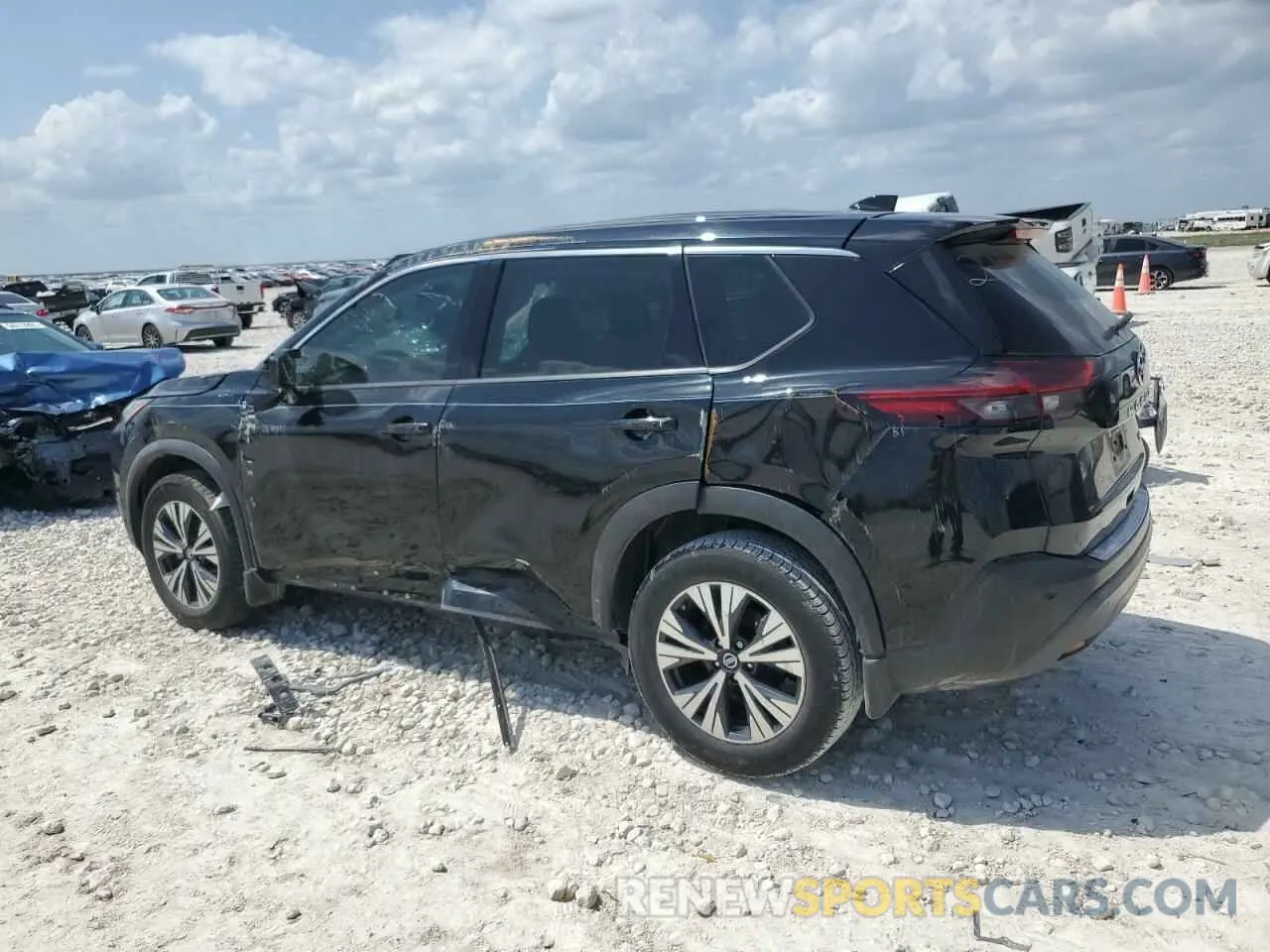 2 Photograph of a damaged car 5N1AT3BA0MC710115 NISSAN ROGUE 2021