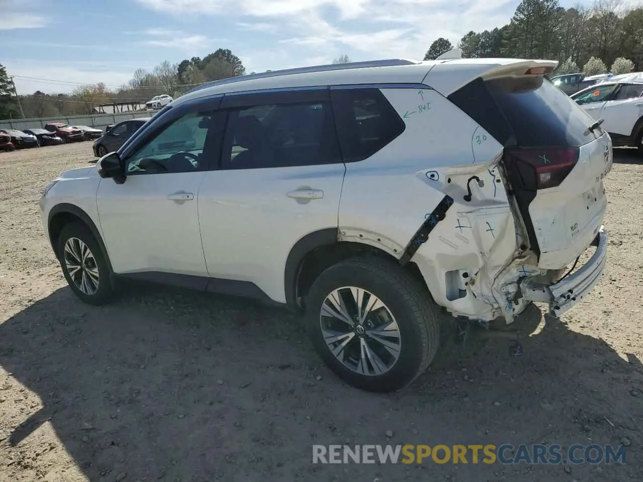 2 Photograph of a damaged car 5N1AT3BA0MC720045 NISSAN ROGUE 2021