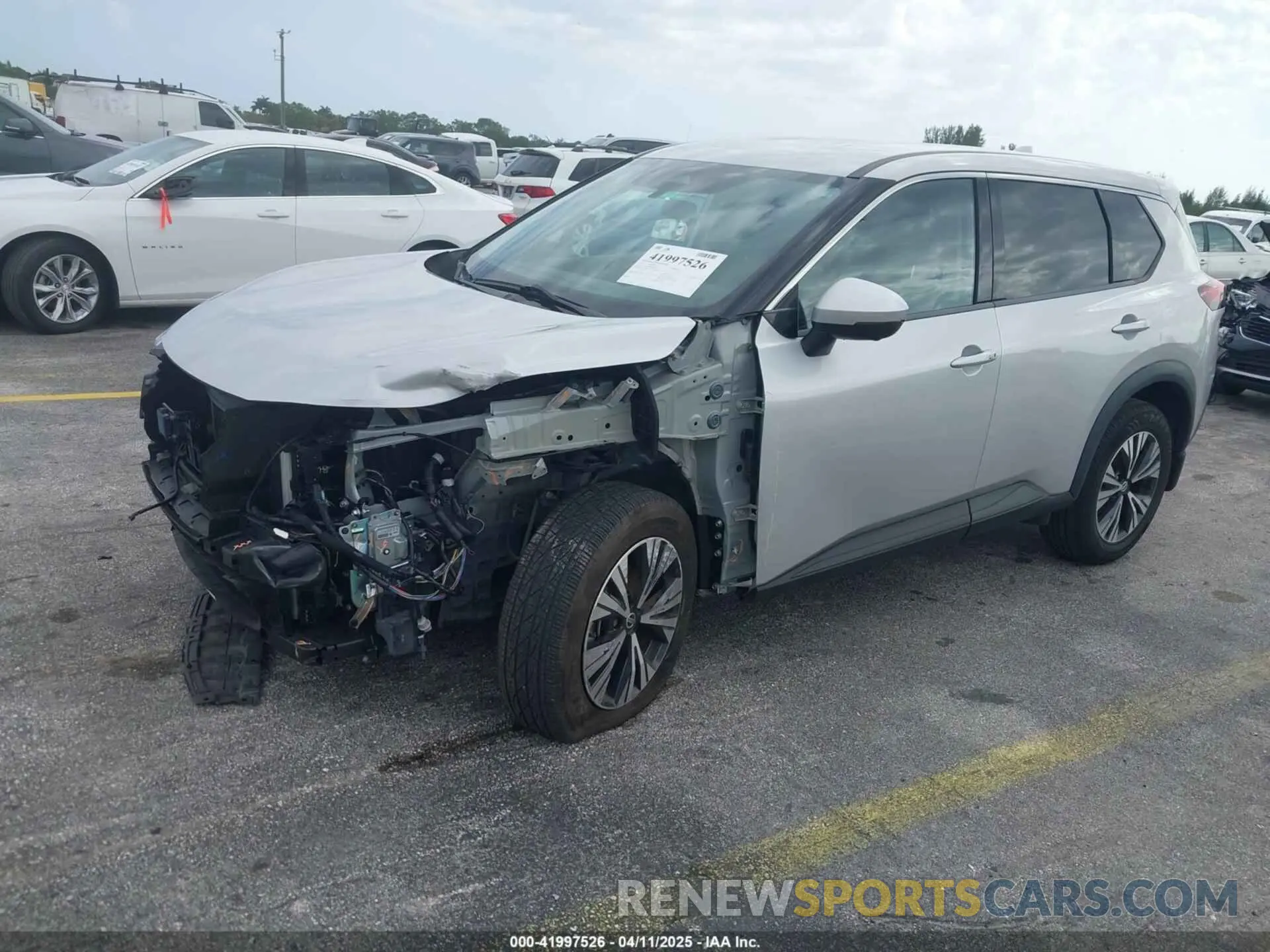 2 Photograph of a damaged car 5N1AT3BA0MC818444 NISSAN ROGUE 2021