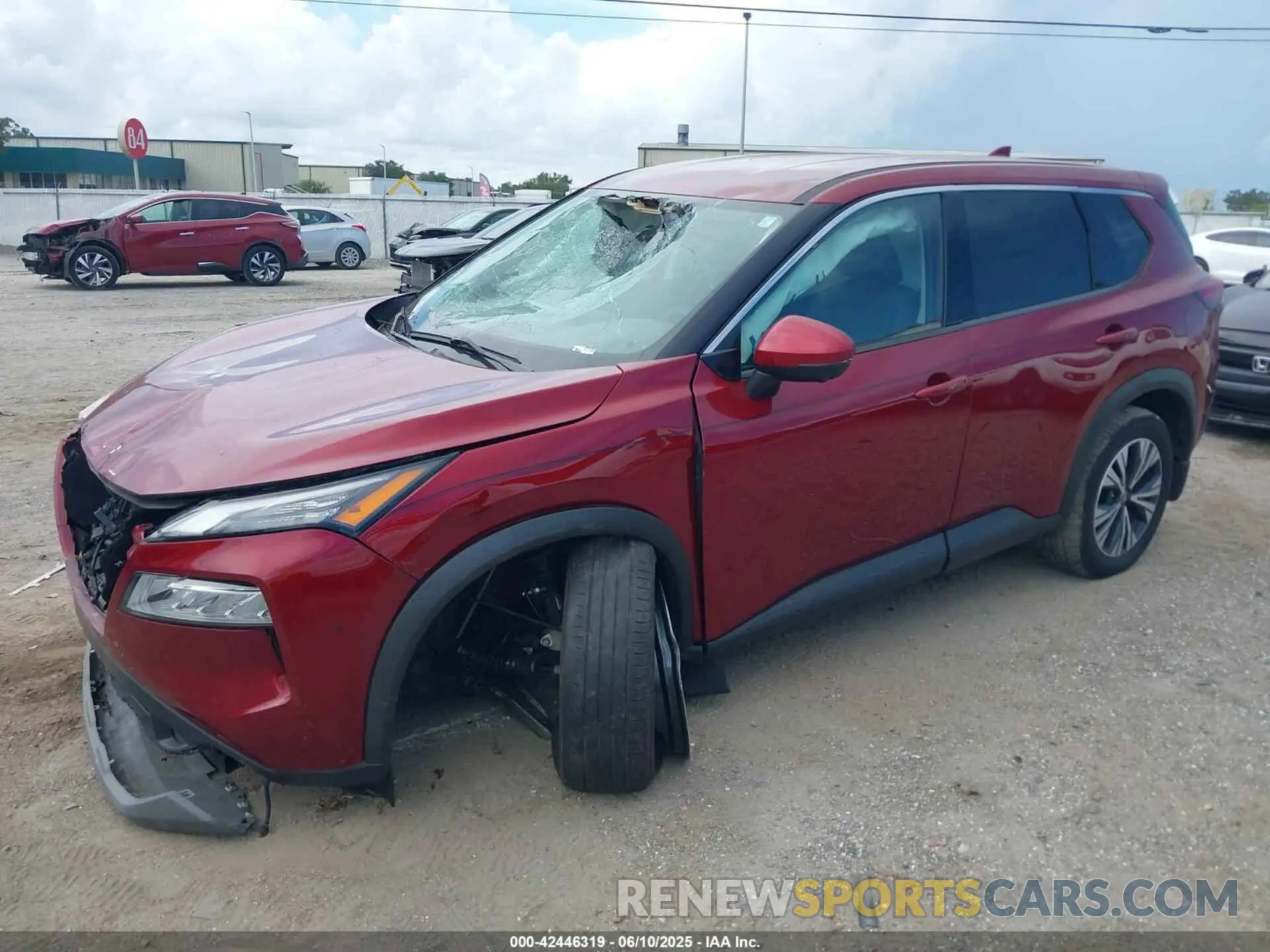 2 Photograph of a damaged car 5N1AT3BA1MC690635 NISSAN ROGUE 2021