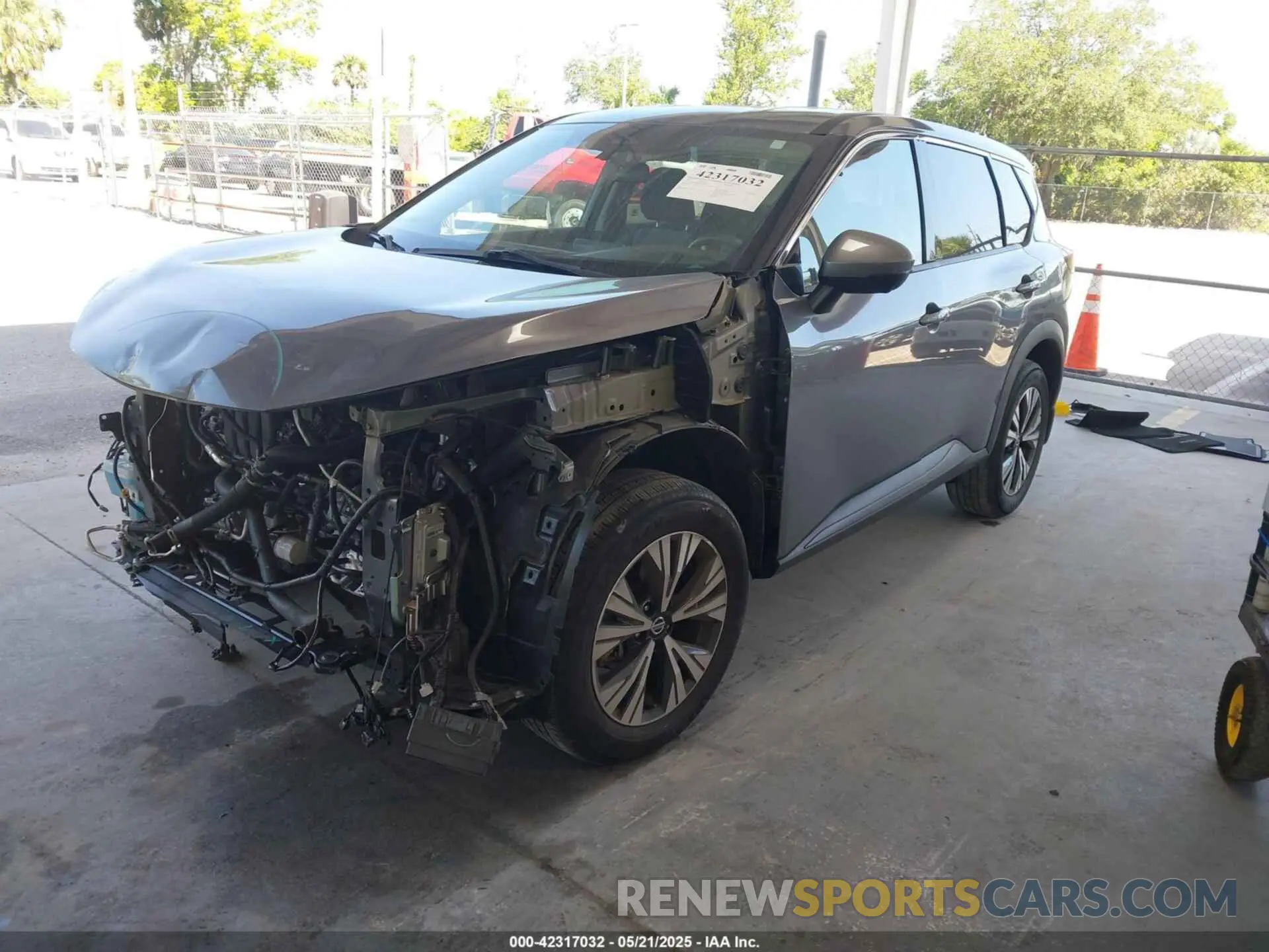 2 Photograph of a damaged car 5N1AT3BA1MC713833 NISSAN ROGUE 2021