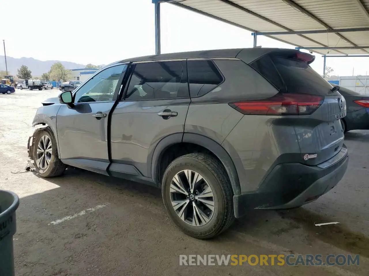 2 Photograph of a damaged car 5N1AT3BA1MC800115 NISSAN ROGUE 2021
