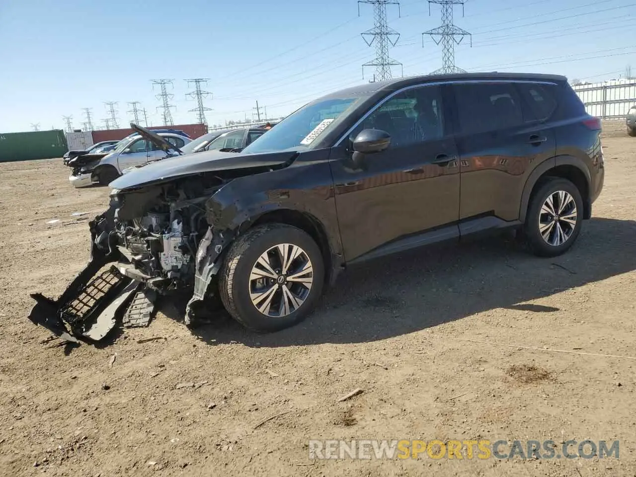 1 Photograph of a damaged car 5N1AT3BA2MC739843 NISSAN ROGUE 2021