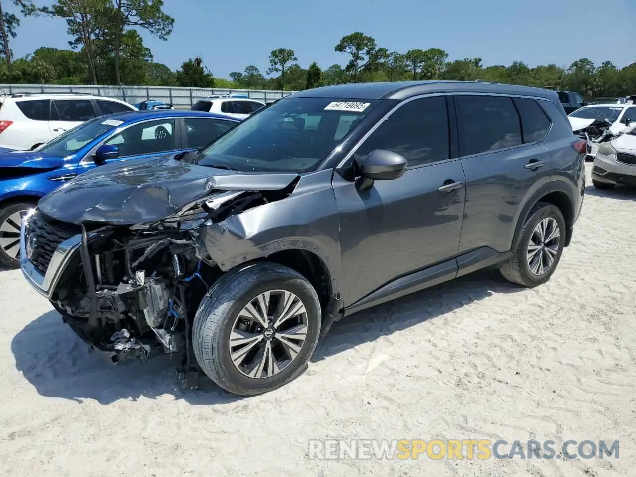 1 Photograph of a damaged car 5N1AT3BA2MC780991 NISSAN ROGUE 2021