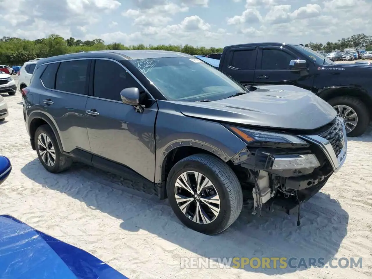 4 Photograph of a damaged car 5N1AT3BA2MC780991 NISSAN ROGUE 2021