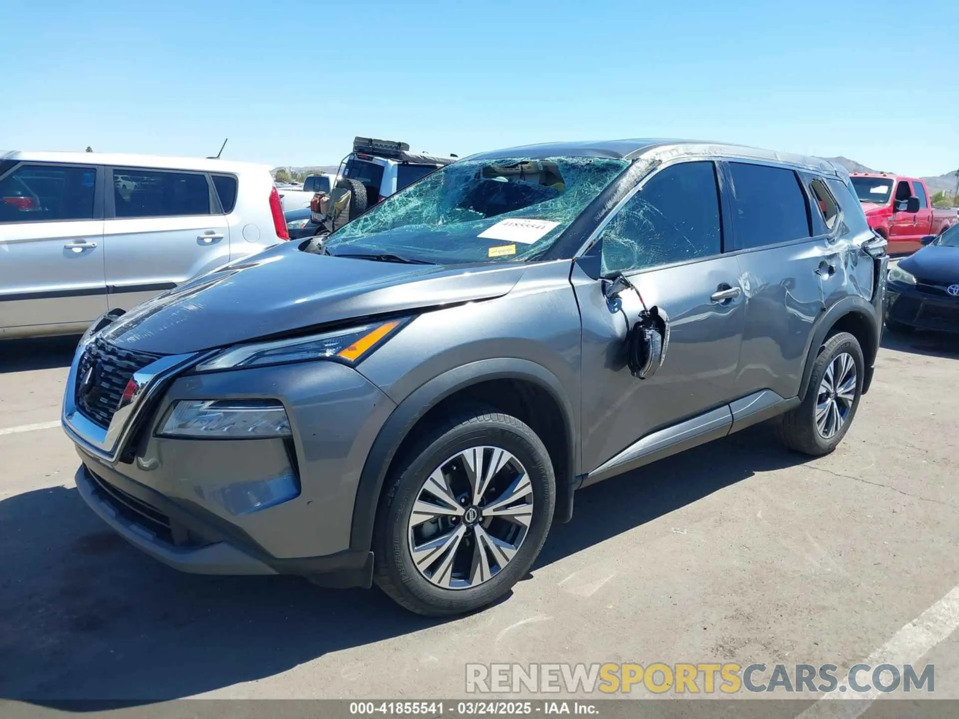 2 Photograph of a damaged car 5N1AT3BA3MC770955 NISSAN ROGUE 2021