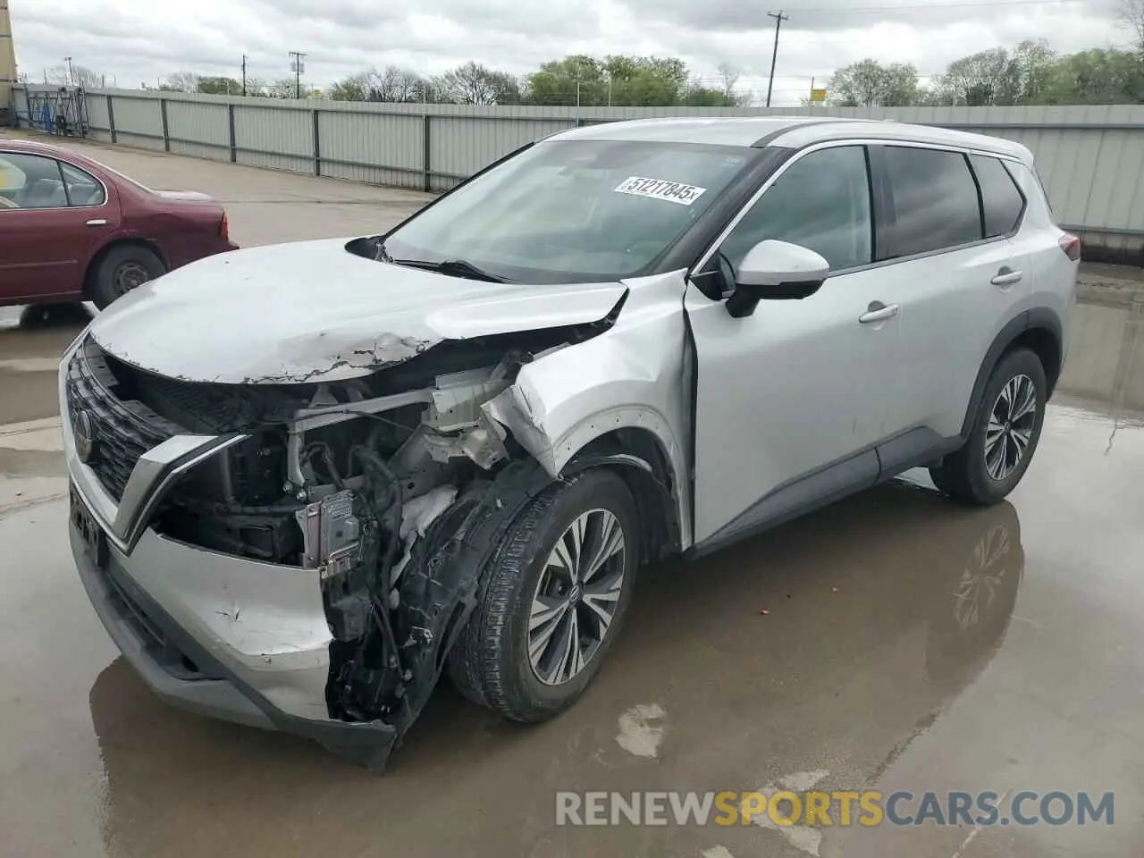 1 Photograph of a damaged car 5N1AT3BA3MC780207 NISSAN ROGUE 2021