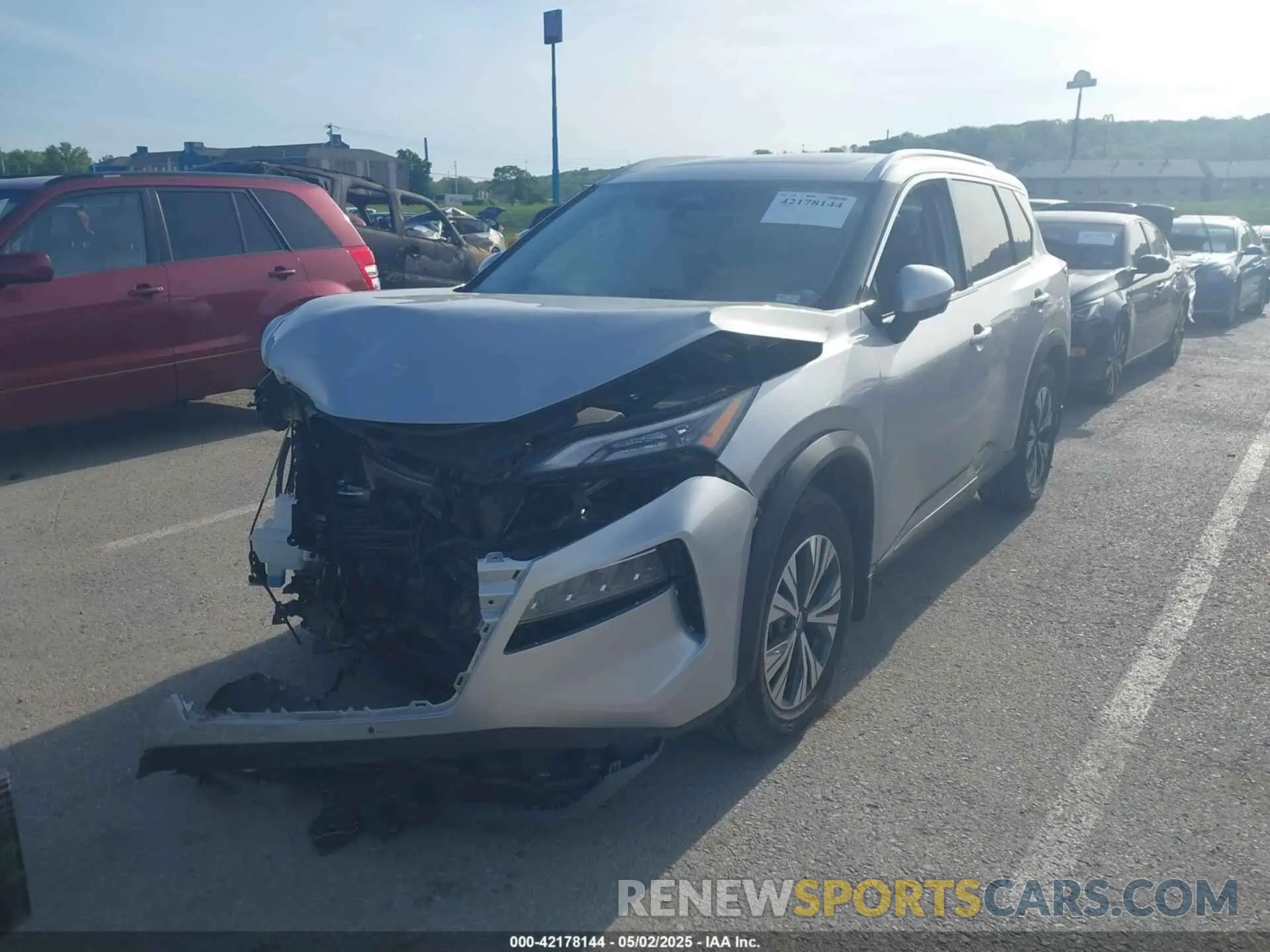 2 Photograph of a damaged car 5N1AT3BA3MC850448 NISSAN ROGUE 2021
