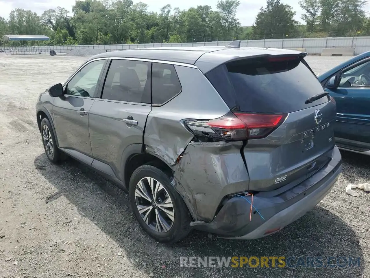 2 Photograph of a damaged car 5N1AT3BA4MC717911 NISSAN ROGUE 2021