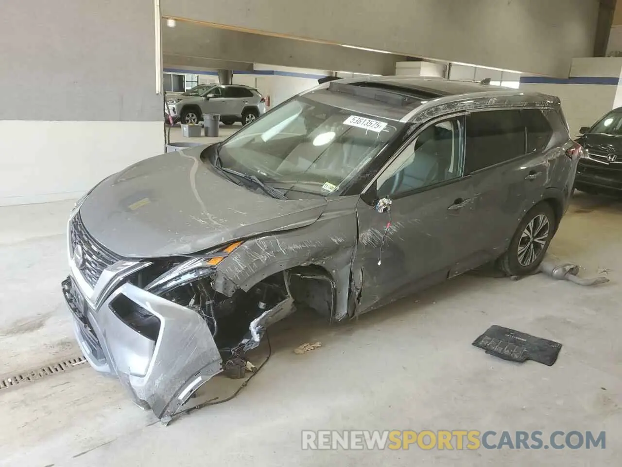 1 Photograph of a damaged car 5N1AT3BA4MC753016 NISSAN ROGUE 2021