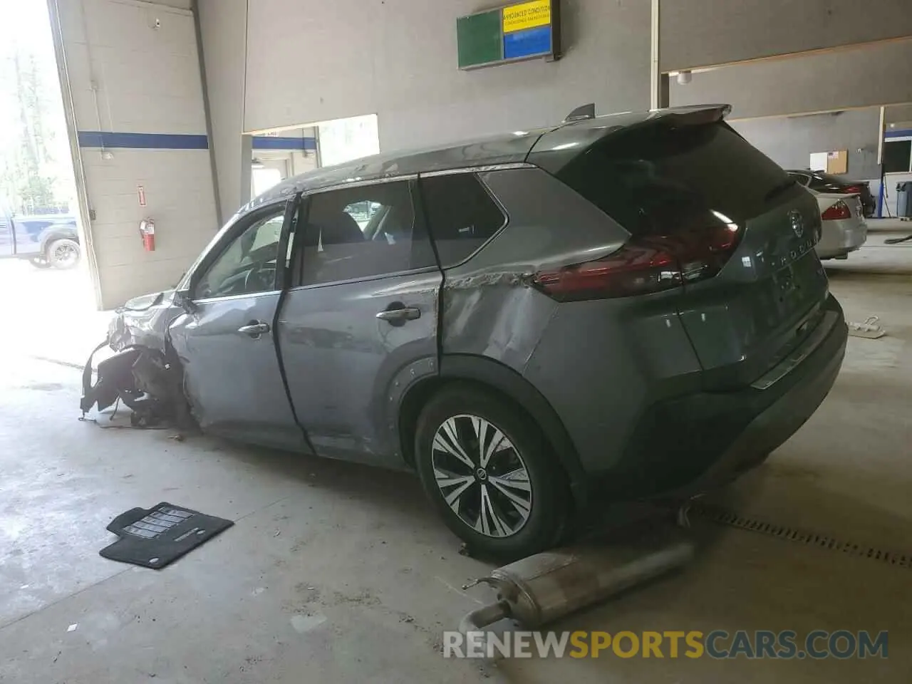 2 Photograph of a damaged car 5N1AT3BA4MC753016 NISSAN ROGUE 2021