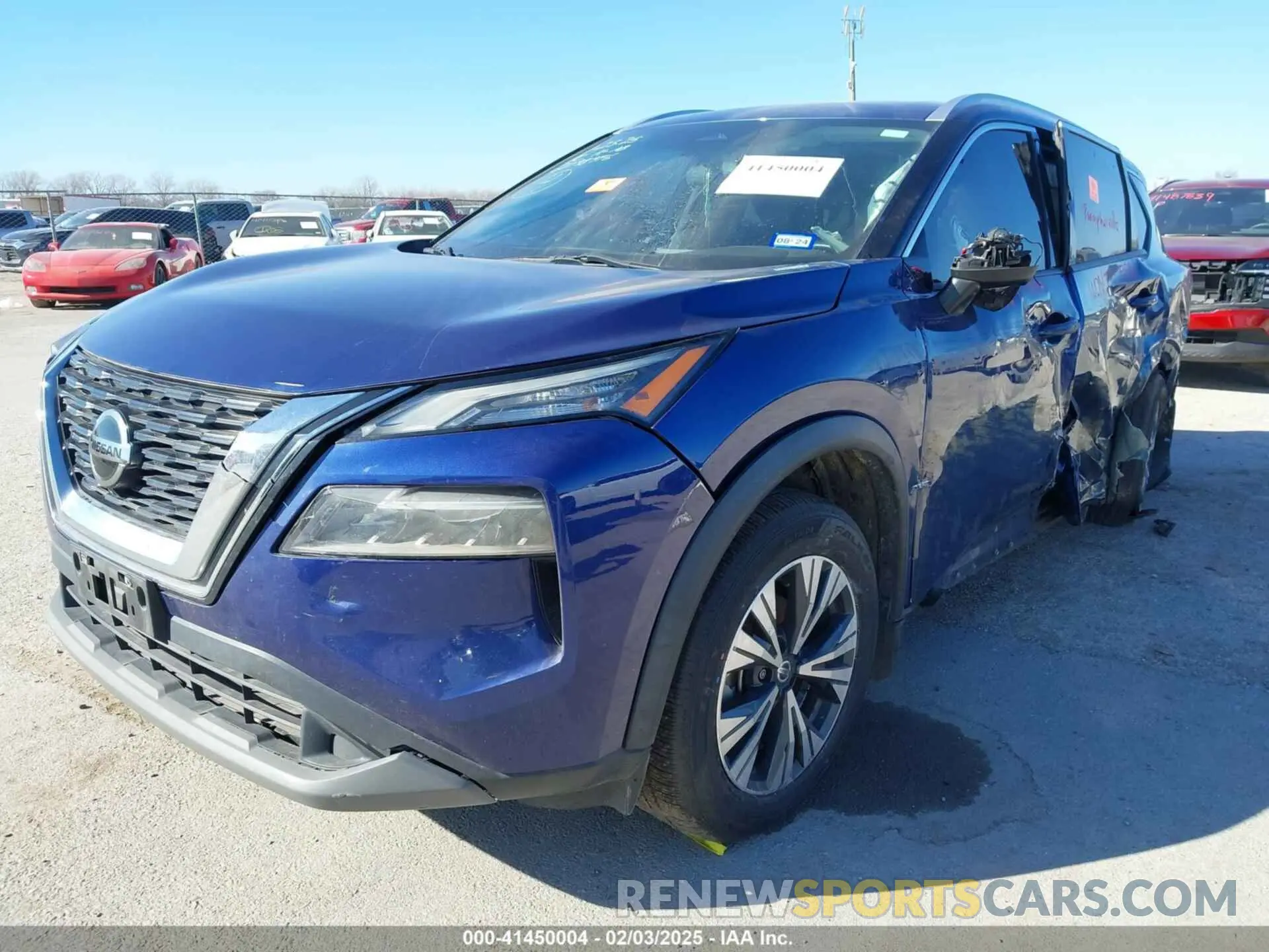 2 Photograph of a damaged car 5N1AT3BA4MC786033 NISSAN ROGUE 2021