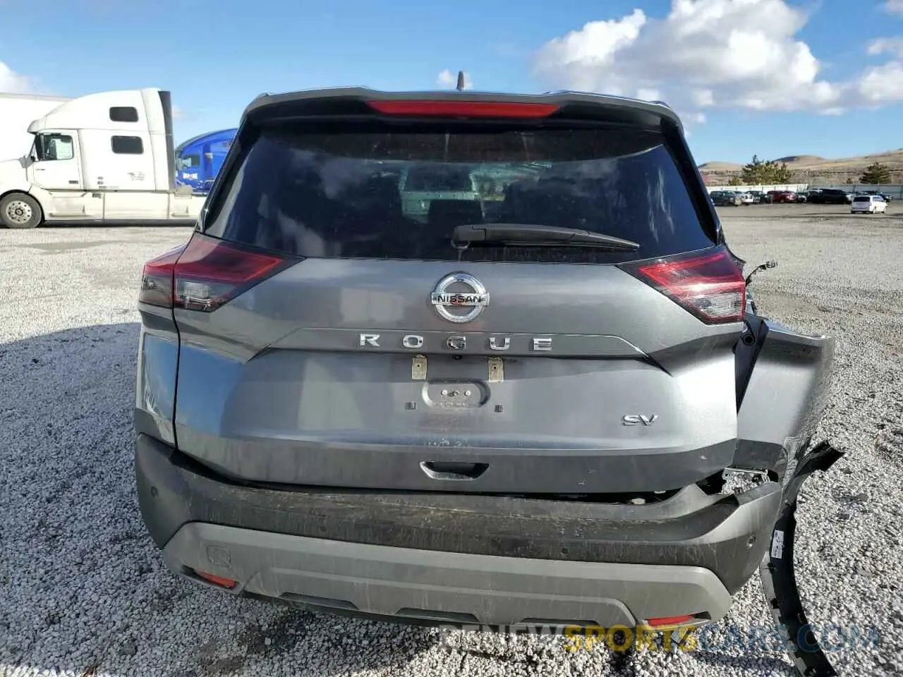 6 Photograph of a damaged car 5N1AT3BA5MC728707 NISSAN ROGUE 2021
