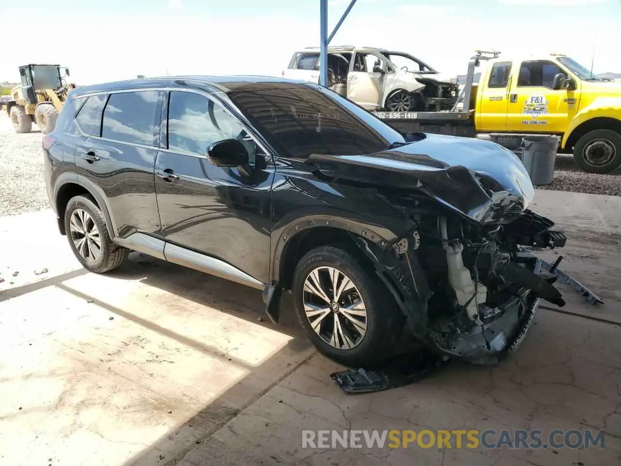 4 Photograph of a damaged car 5N1AT3BA5MC754417 NISSAN ROGUE 2021