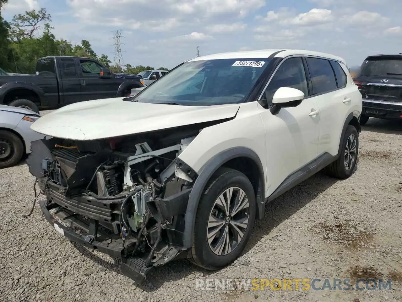 1 Photograph of a damaged car 5N1AT3BA6MC680926 NISSAN ROGUE 2021