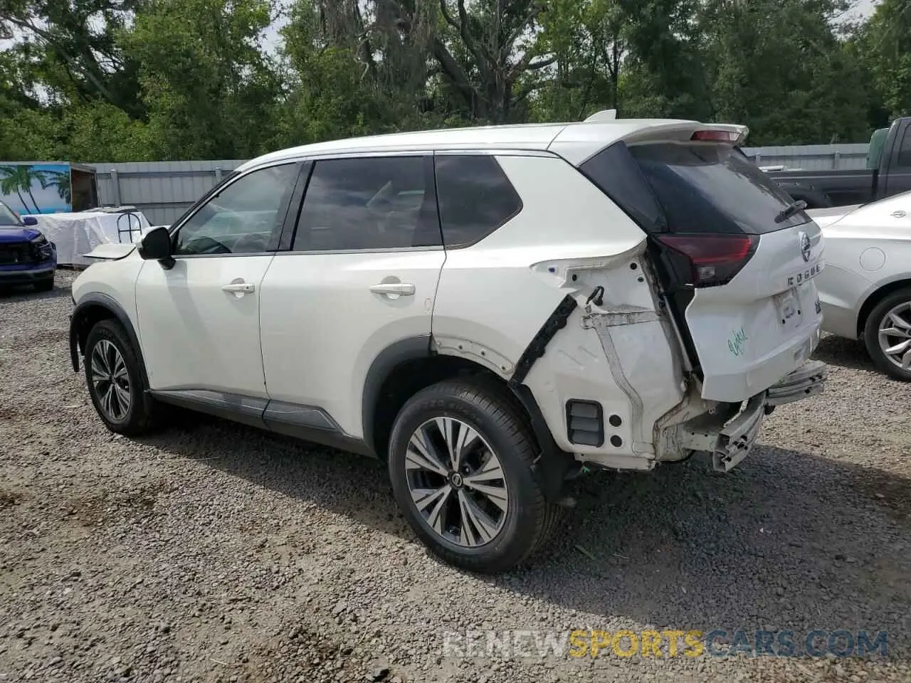 2 Photograph of a damaged car 5N1AT3BA6MC680926 NISSAN ROGUE 2021