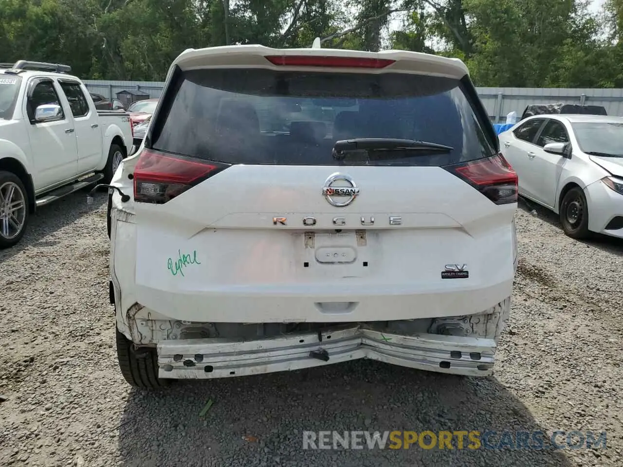 6 Photograph of a damaged car 5N1AT3BA6MC680926 NISSAN ROGUE 2021