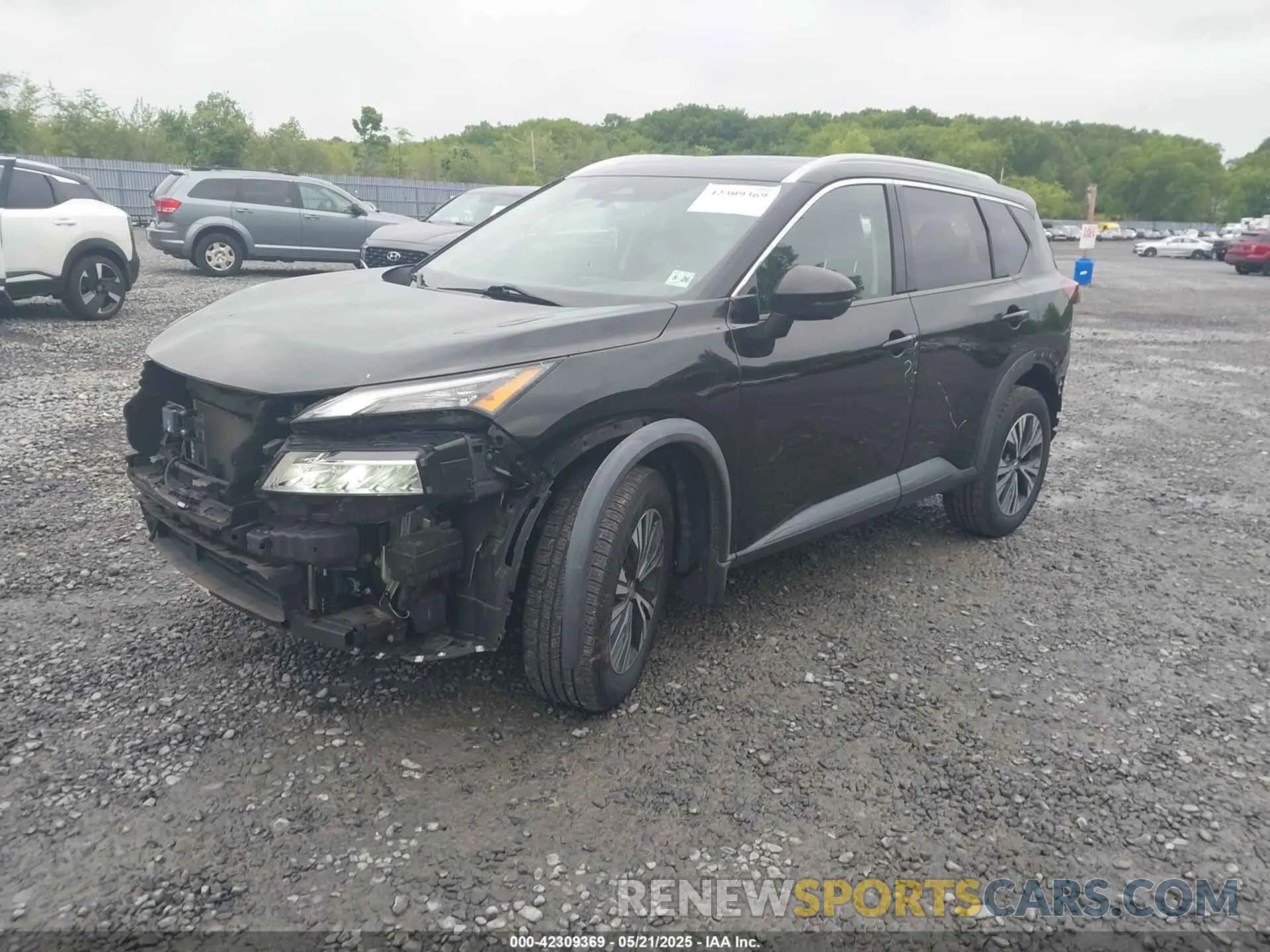2 Photograph of a damaged car 5N1AT3BA6MC689190 NISSAN ROGUE 2021