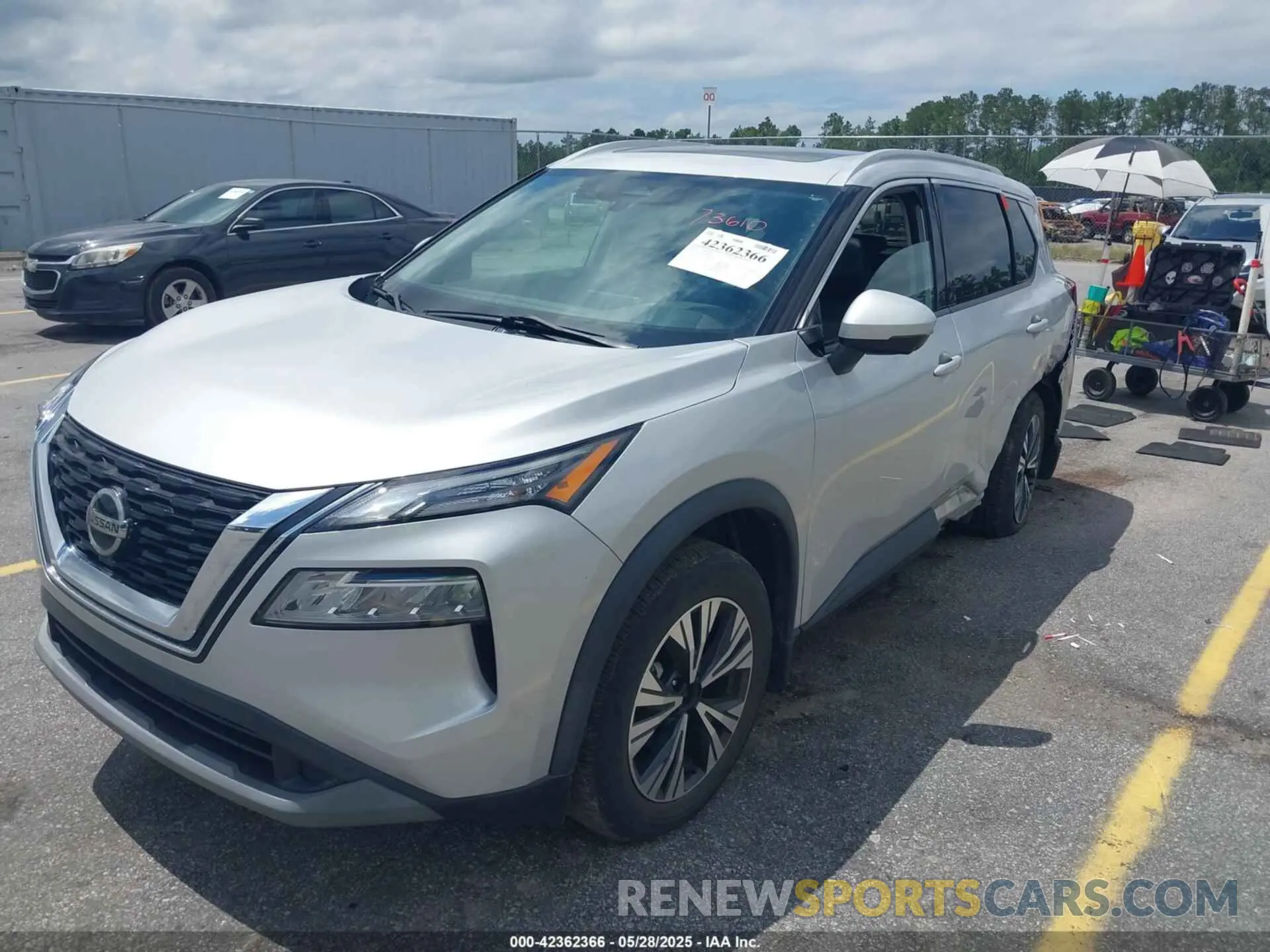2 Photograph of a damaged car 5N1AT3BA6MC754247 NISSAN ROGUE 2021