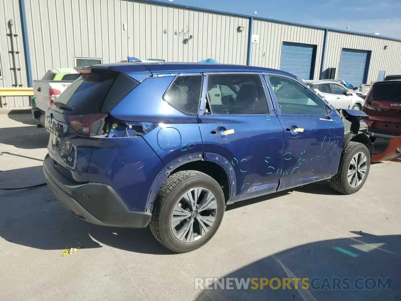 3 Photograph of a damaged car 5N1AT3BA6MC768858 NISSAN ROGUE 2021