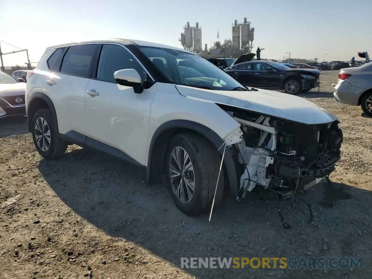 4 Photograph of a damaged car 5N1AT3BA6MC801390 NISSAN ROGUE 2021