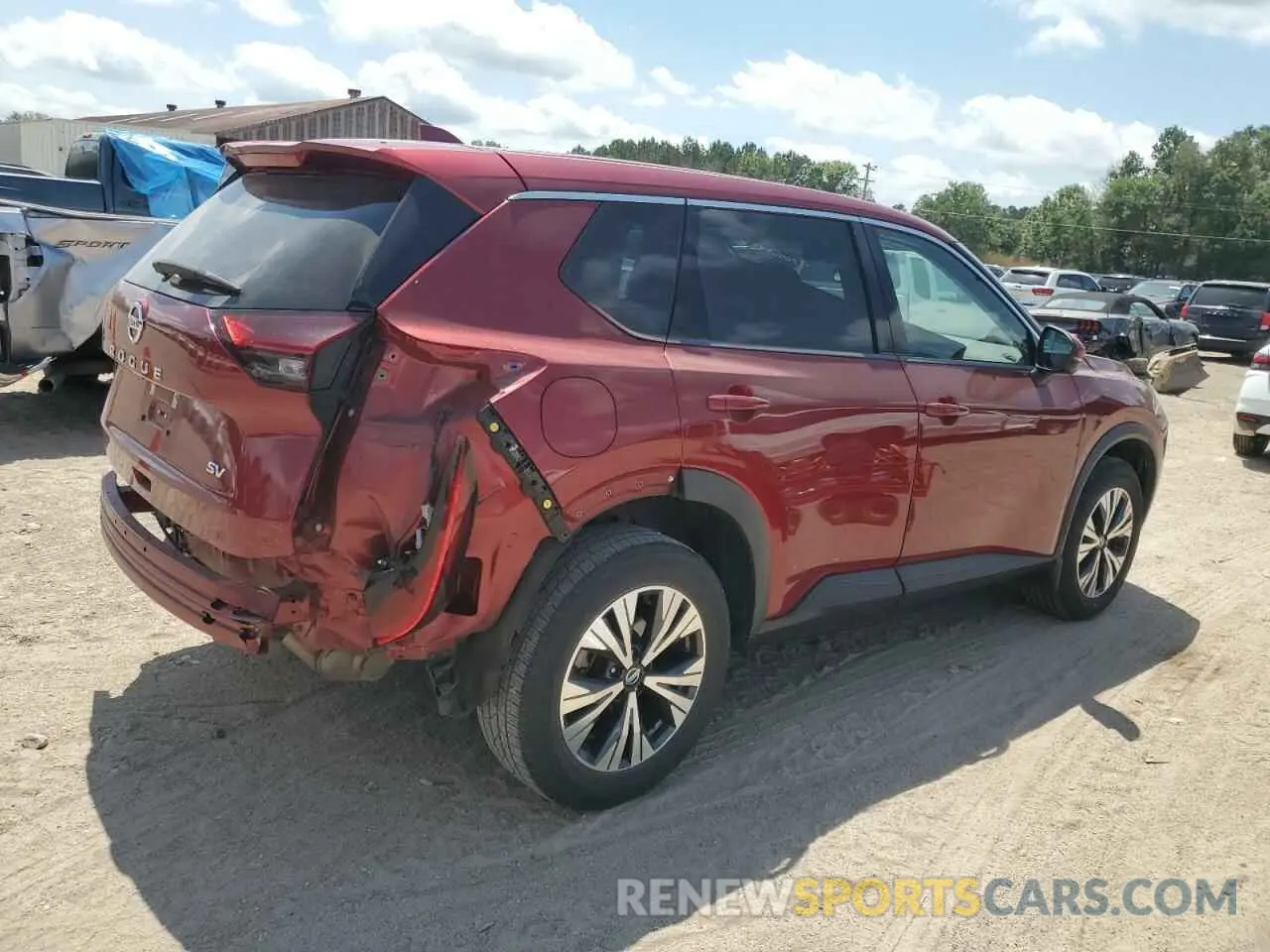 3 Photograph of a damaged car 5N1AT3BA6MC819839 NISSAN ROGUE 2021
