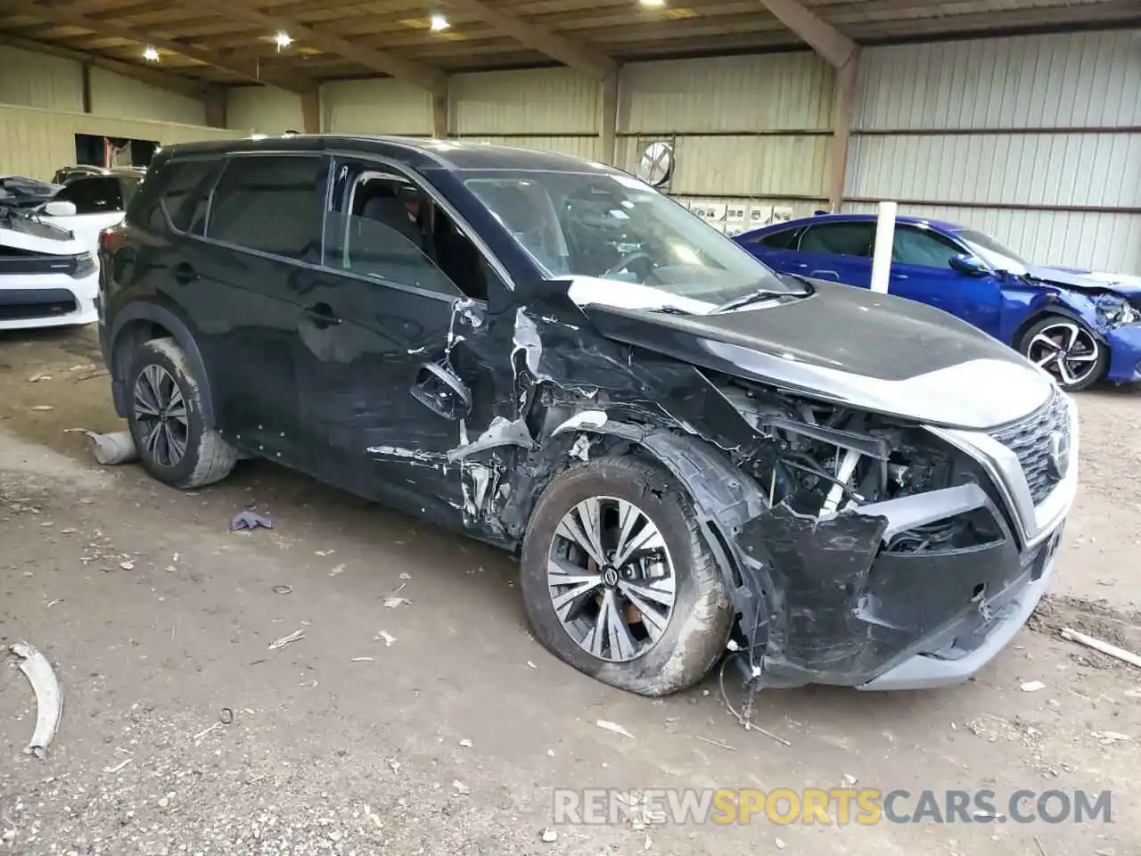 4 Photograph of a damaged car 5N1AT3BA6MC848547 NISSAN ROGUE 2021