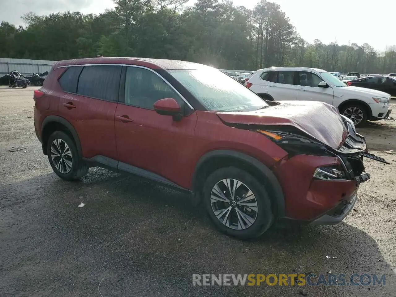 4 Photograph of a damaged car 5N1AT3BA7MC827190 NISSAN ROGUE 2021