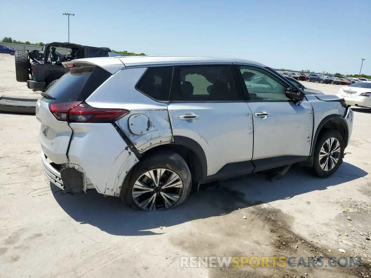 3 Photograph of a damaged car 5N1AT3BA7MC835225 NISSAN ROGUE 2021