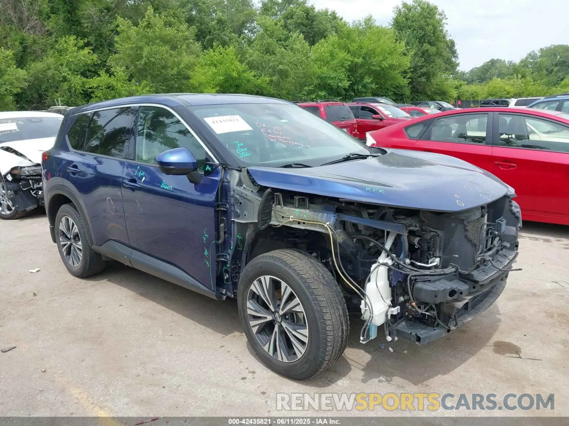 1 Photograph of a damaged car 5N1AT3BA8MC680491 NISSAN ROGUE 2021