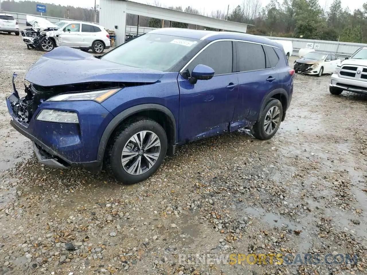 1 Photograph of a damaged car 5N1AT3BA8MC696187 NISSAN ROGUE 2021