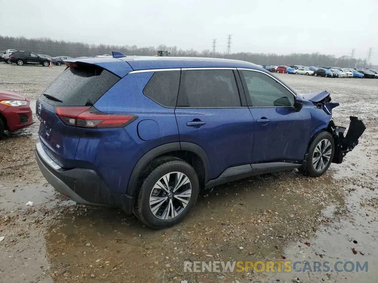 3 Photograph of a damaged car 5N1AT3BA8MC696187 NISSAN ROGUE 2021
