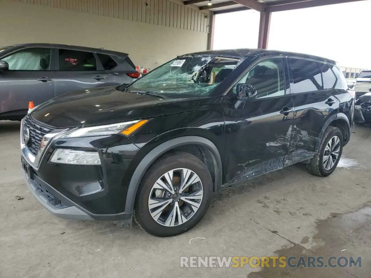 1 Photograph of a damaged car 5N1AT3BA8MC703705 NISSAN ROGUE 2021