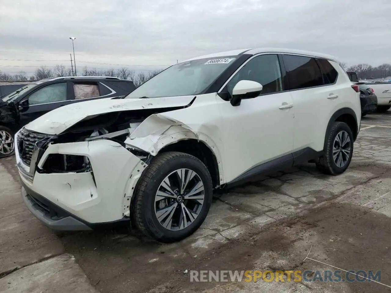 1 Photograph of a damaged car 5N1AT3BA8MC704451 NISSAN ROGUE 2021