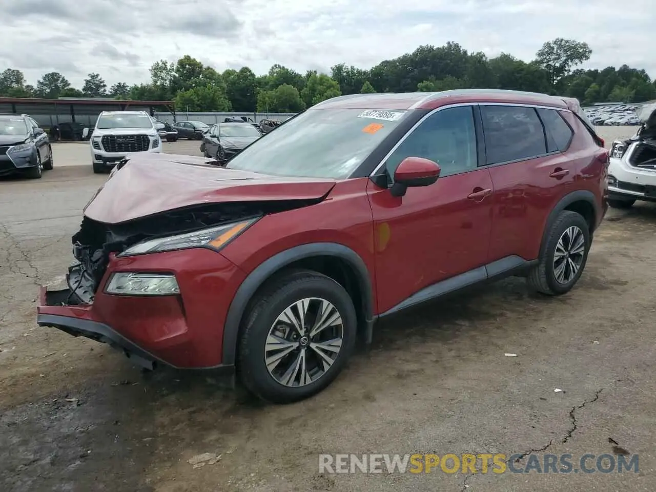 1 Photograph of a damaged car 5N1AT3BA8MC784740 NISSAN ROGUE 2021