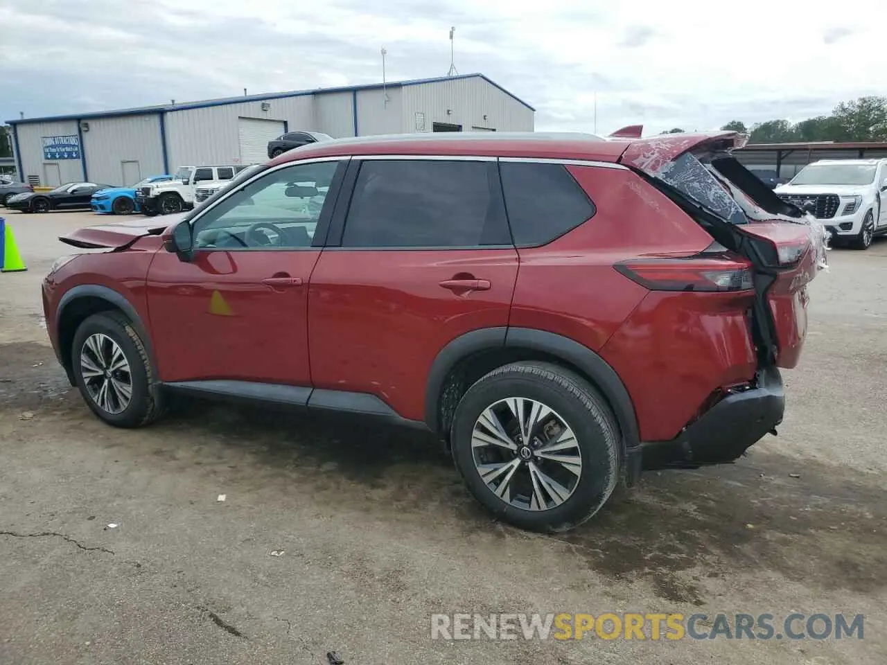 2 Photograph of a damaged car 5N1AT3BA8MC784740 NISSAN ROGUE 2021