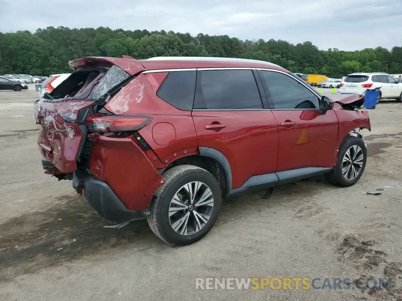 3 Photograph of a damaged car 5N1AT3BA8MC784740 NISSAN ROGUE 2021