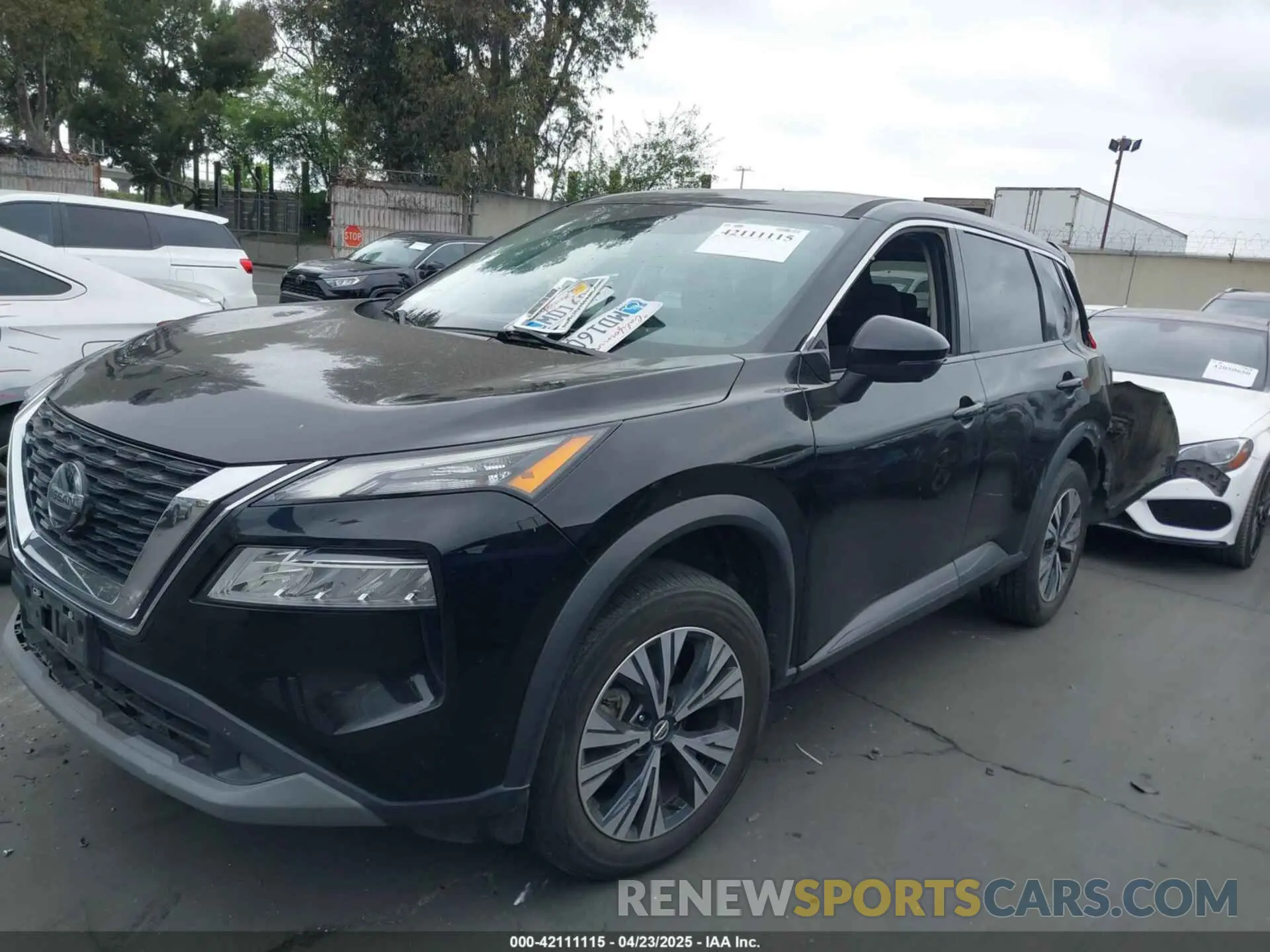 2 Photograph of a damaged car 5N1AT3BA8MC792708 NISSAN ROGUE 2021