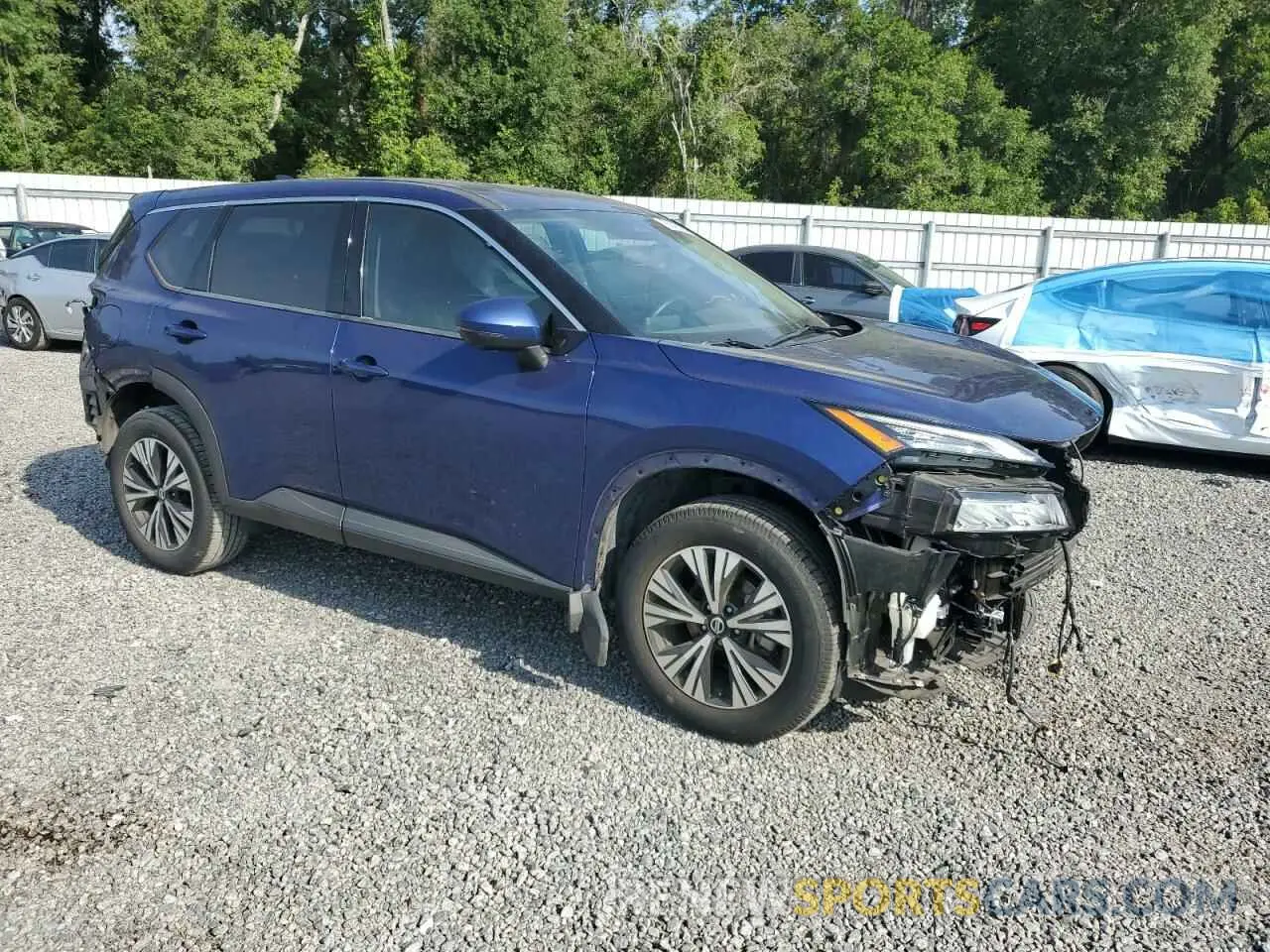 4 Photograph of a damaged car 5N1AT3BA8MC803822 NISSAN ROGUE 2021