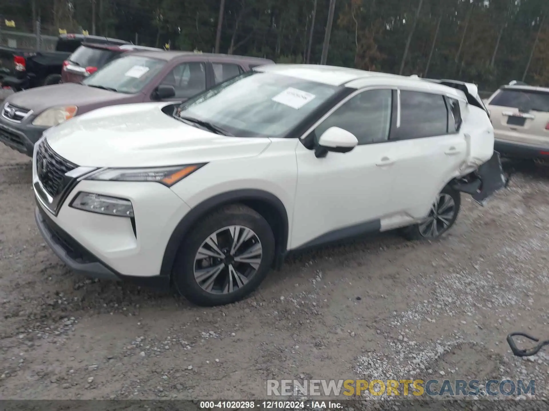 2 Photograph of a damaged car 5N1AT3BA8MC844449 NISSAN ROGUE 2021