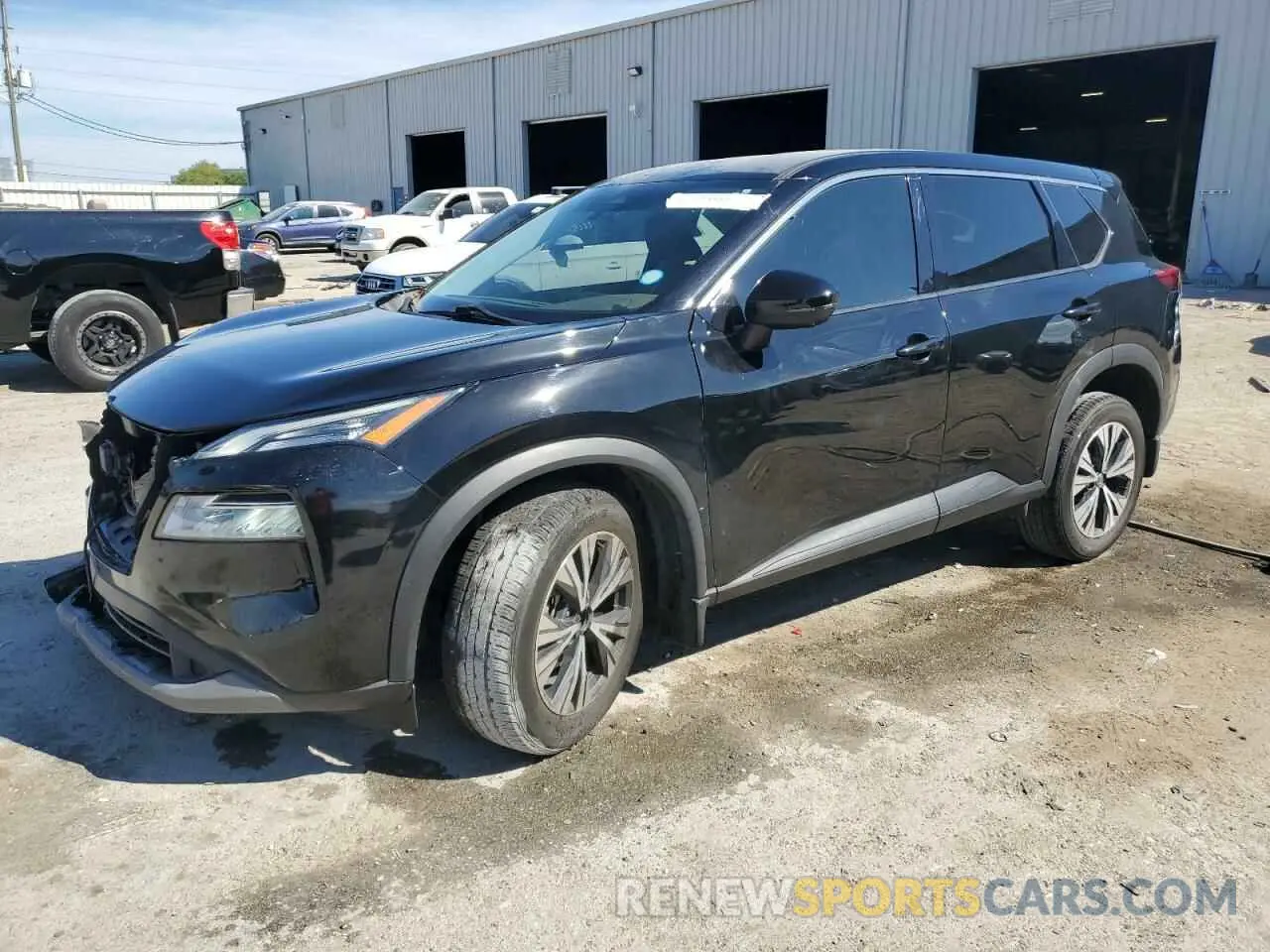 1 Photograph of a damaged car 5N1AT3BA9MC696358 NISSAN ROGUE 2021